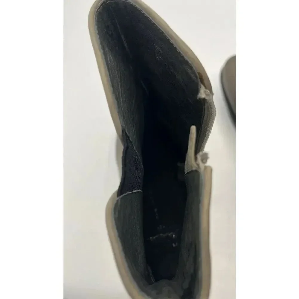 LISA for DONALD PLINER Lago US 9M Taupe Leather Platform Stiletto‎ Ankle Boots